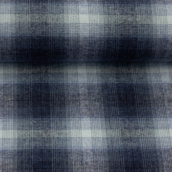 angerauhter Flanell - Maverick - jeansblau